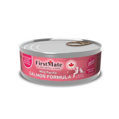 FirstMate cap saumon sauvage pour chats, nourriture humide idéale comme repas quotidien