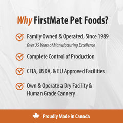 FirstMate texture croquante des bouchées, plaisir masticatoire pour chien.