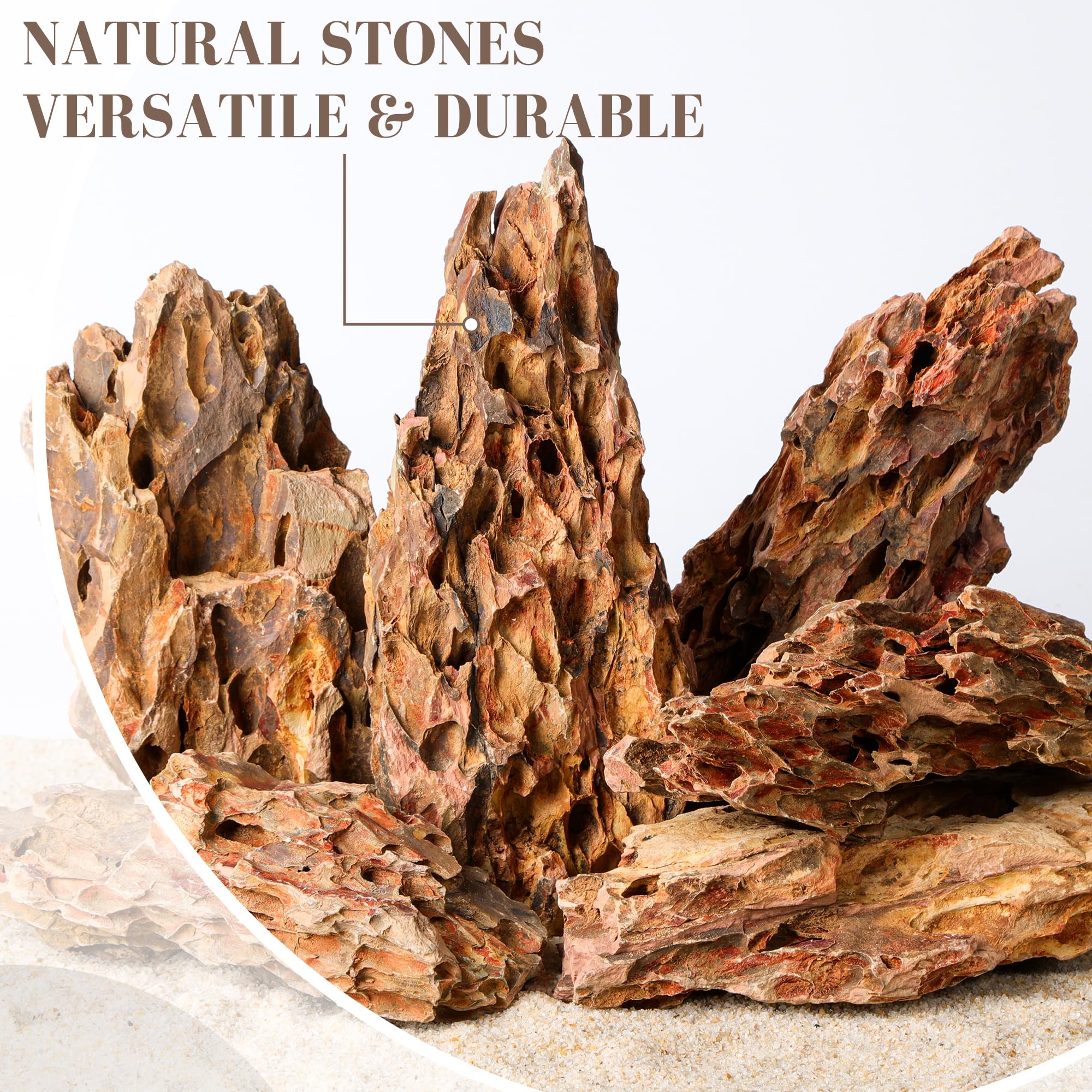 FISCAPE Pierre Dragon naturelle, rocher coordonné pour zones et reliefs cohésifs
