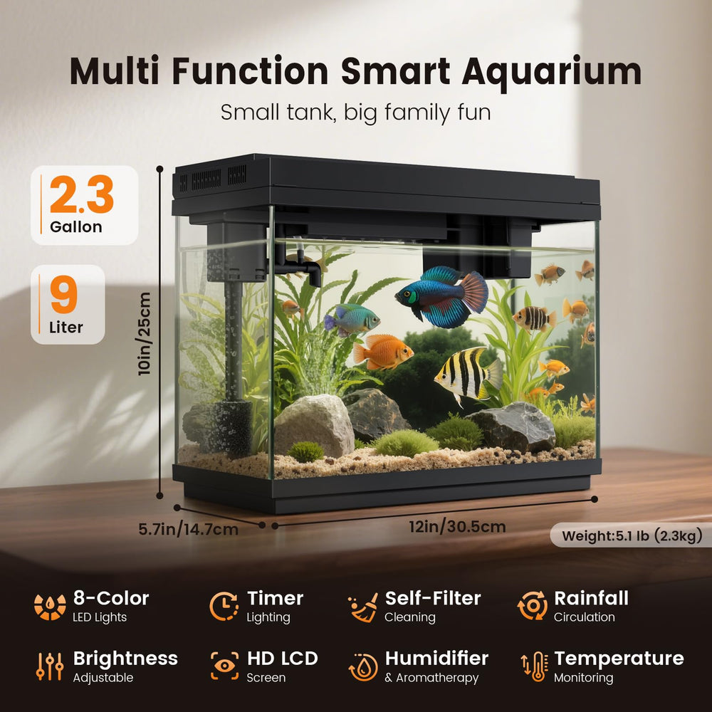 Fishkeeper éclairage LED RGB à 8 couleurs réglables, ambiance personnalisable pour l'aquarium