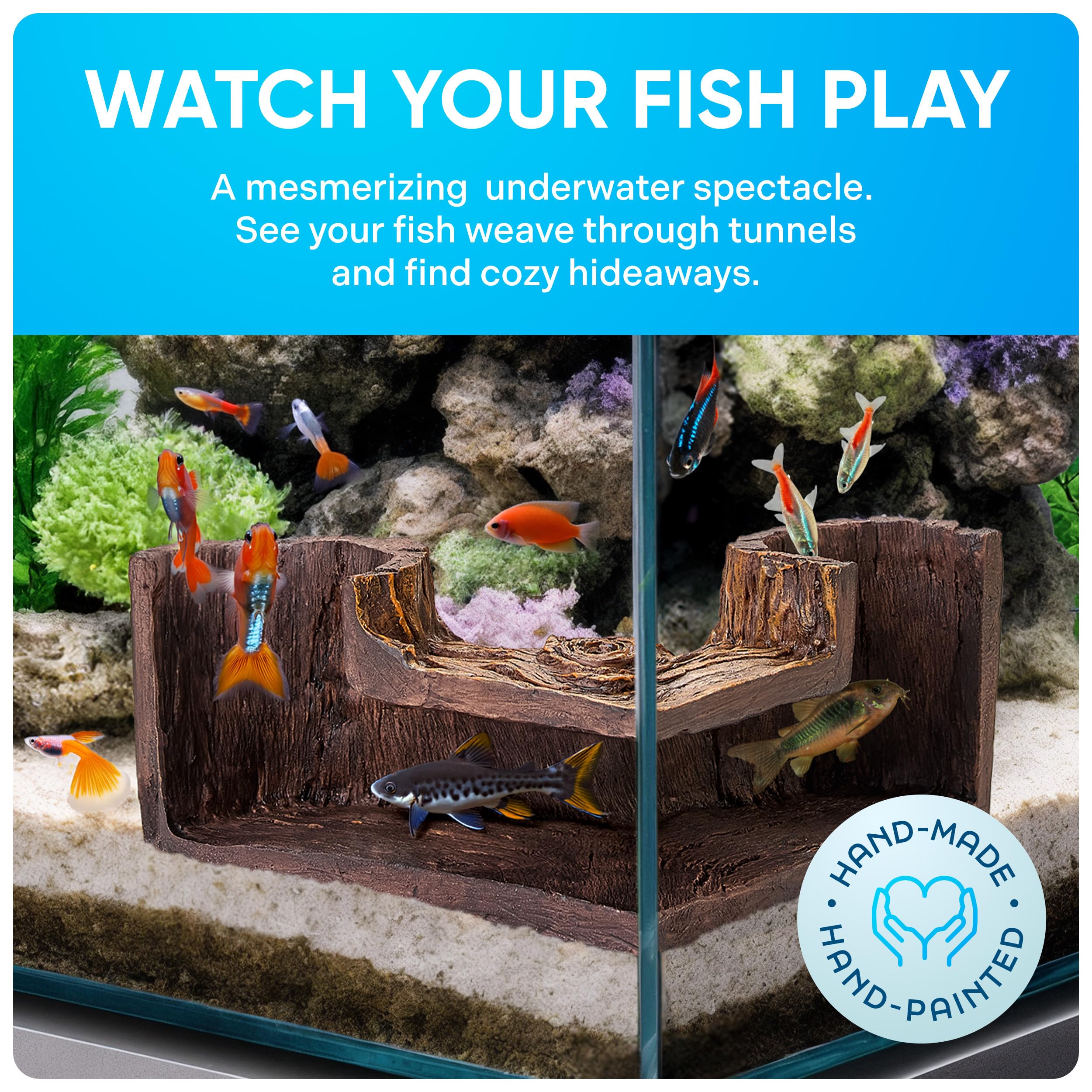 Labyrinthe modulaire FISHNOSH, empilable pour créer un décor sous-marin varié.