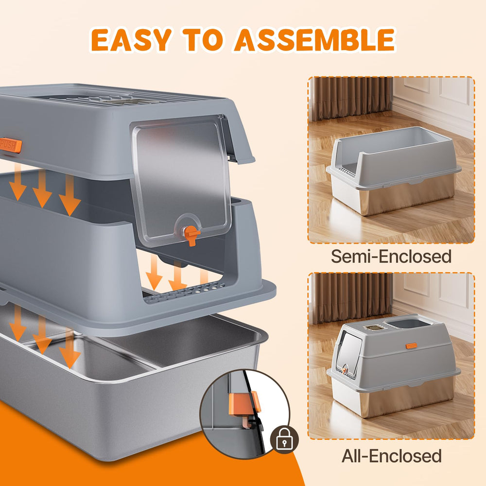 Fitrobust litiere entree double avant pour plus d intimite.