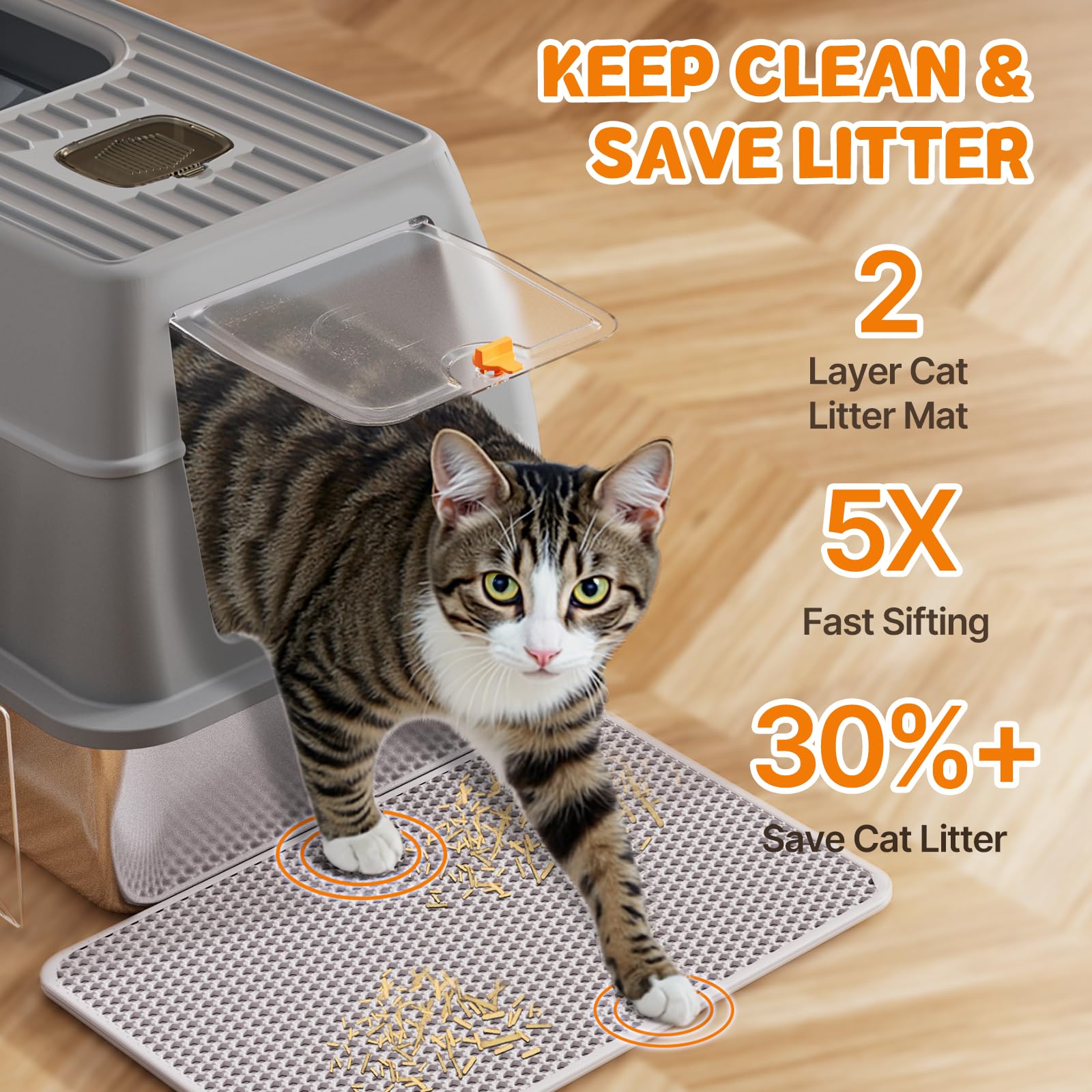 Fitrobust litiere grande capacite plus de 20 L pour chats.