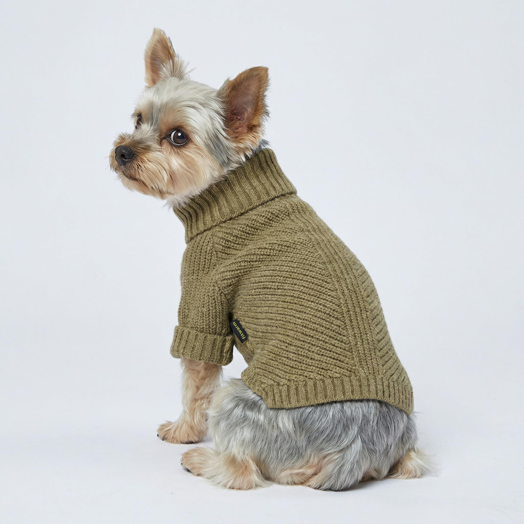Aperçu avant du pull thermique Fitwarm, col roulé pour chaleur du cou.