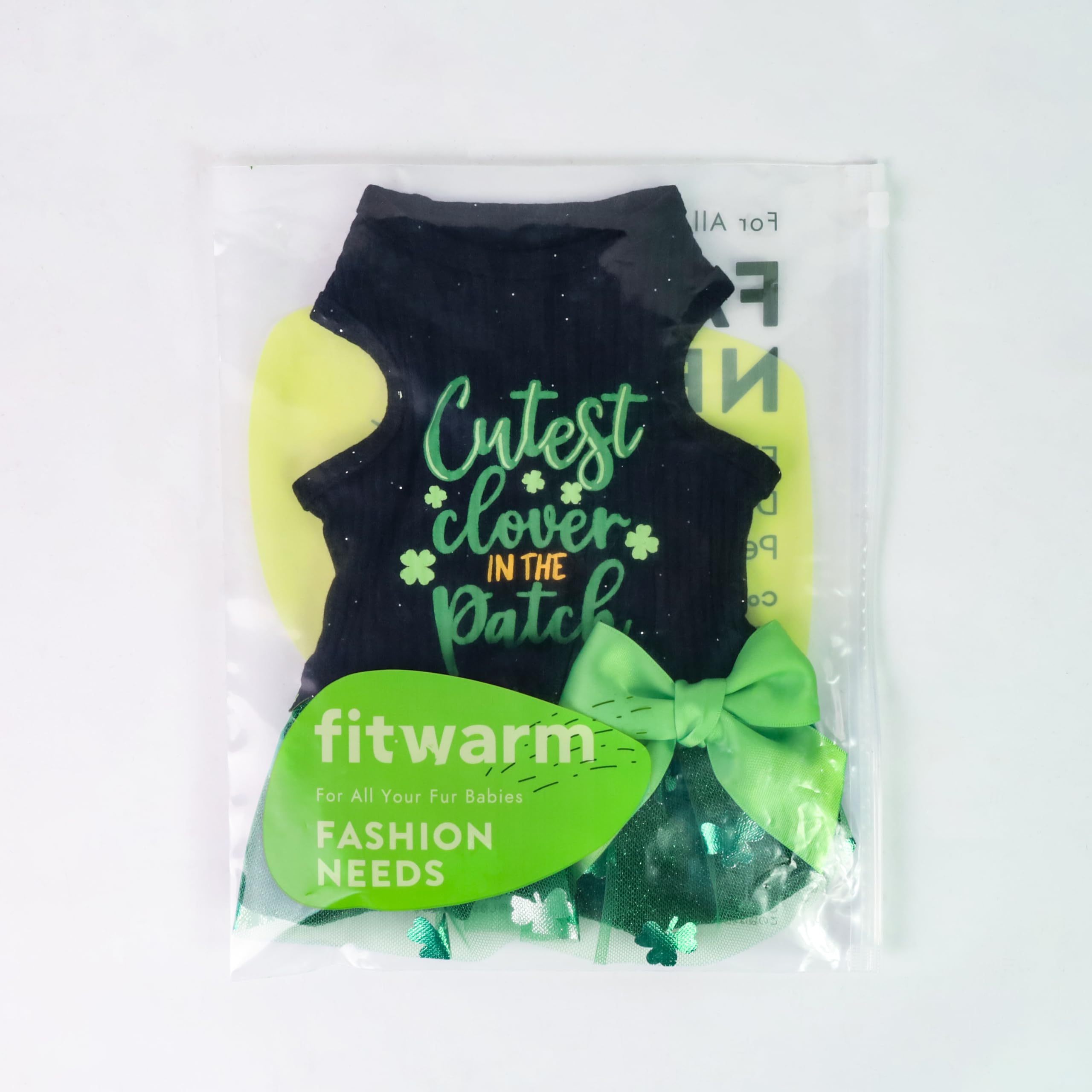 Collection Fitwarm robe chien Saint-Patrick, sortie parade parc