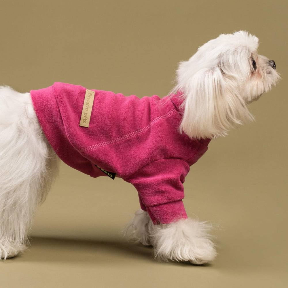 Fitwarm polaire, vue avant du pull-over rose.
