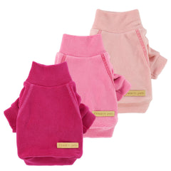 Pull fleece Fitwarm pour petit chien, rose clair, chaleur douce et confort.