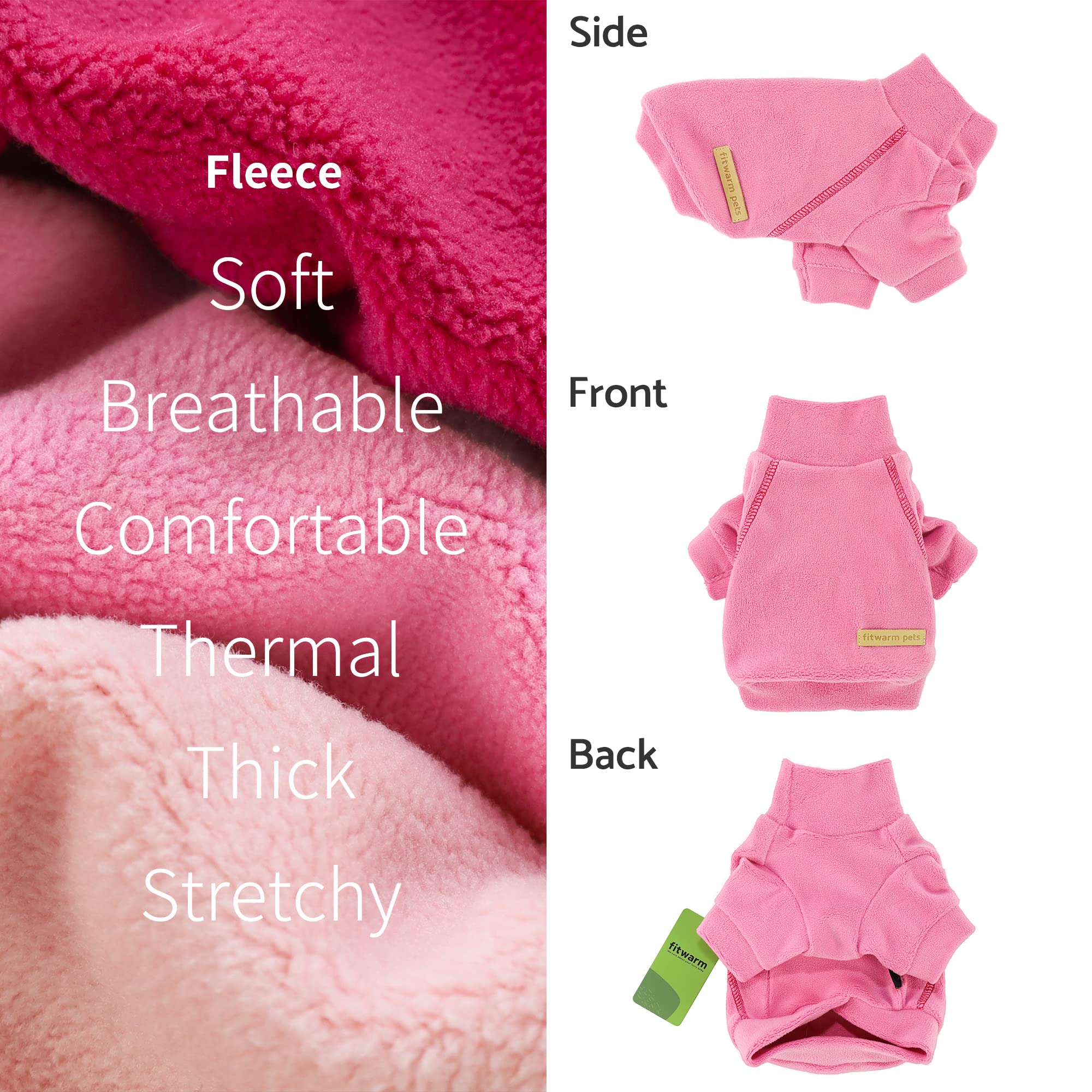 Pull-over Fitwarm couleur rose clair, praticité et confort.