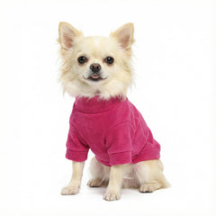 Pull-over Fitwarm pour petit chien, rose, facile à enfiler.