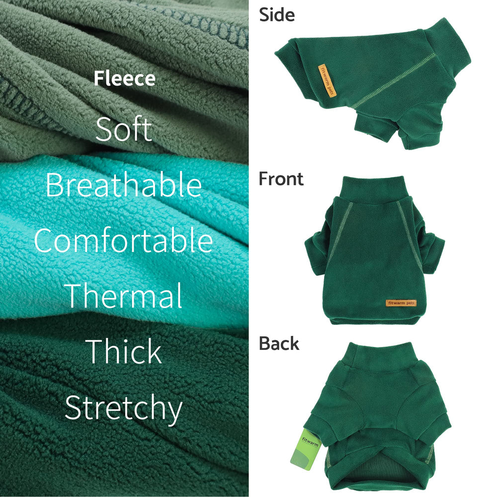 Pull polaire Fitwarm enfilage facile, pratique pour les promenades quotidiennes.