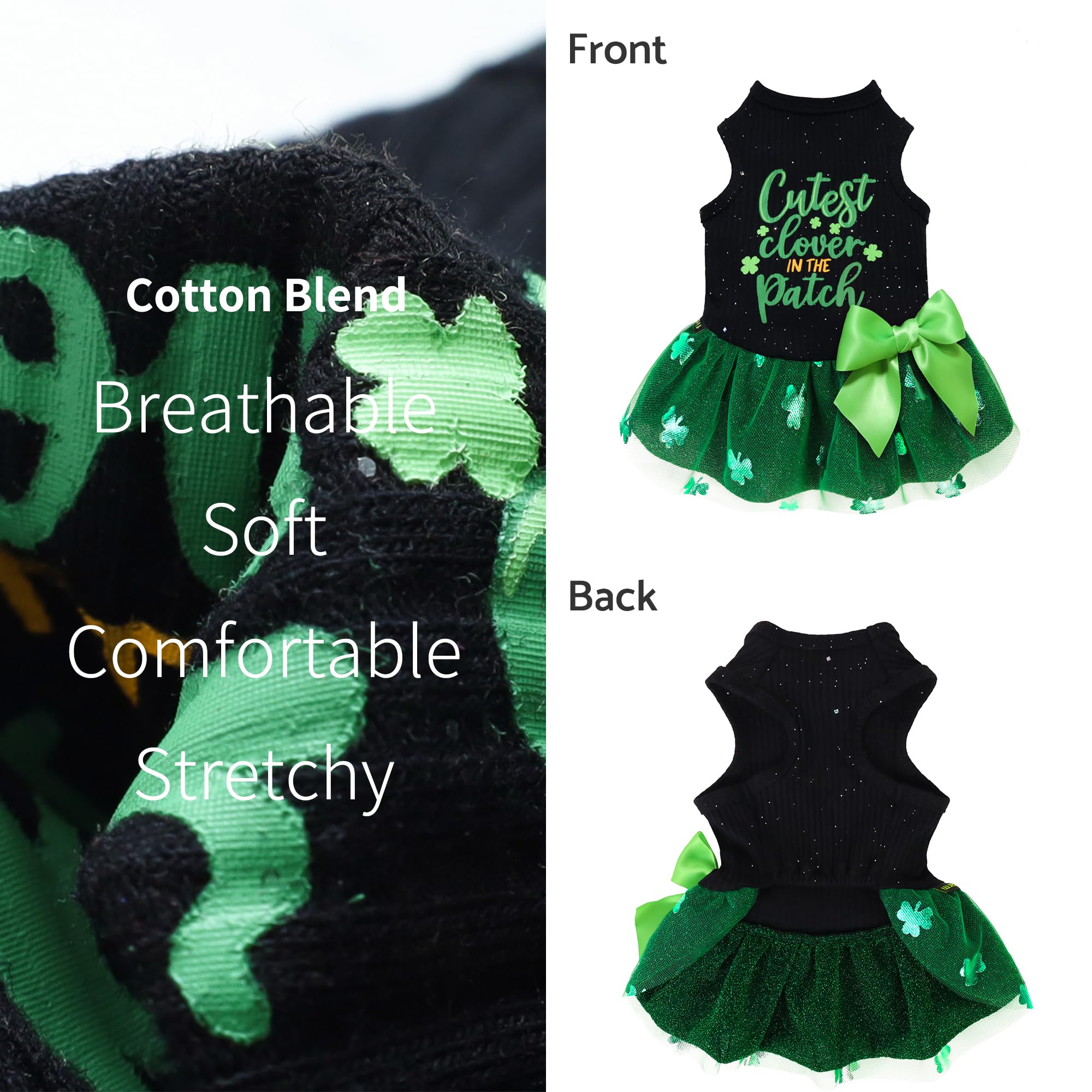Robe Fitwarm trefle vert émeraude, tissu respirant
