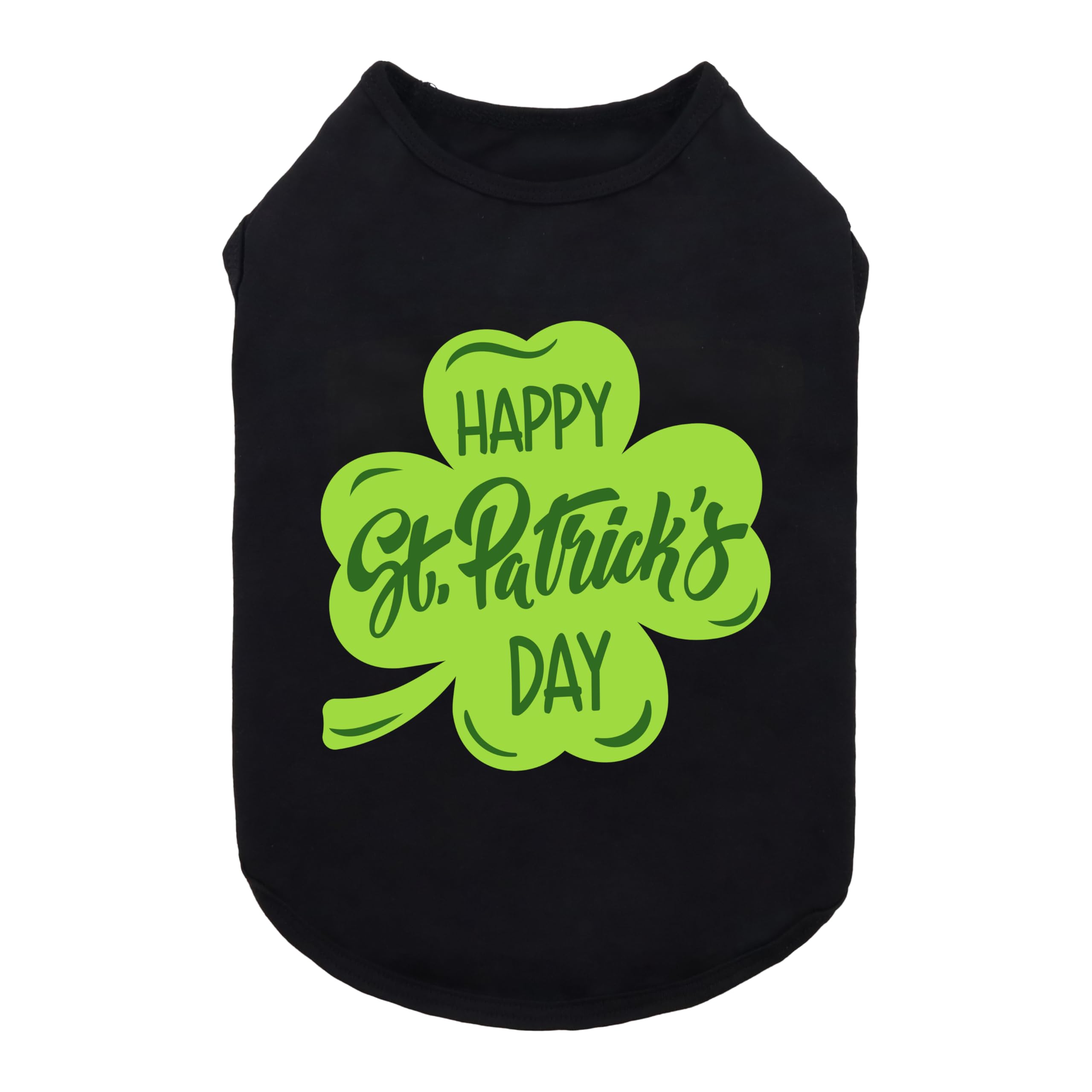 Fitwarm tee-shirt chien-st-patricks vert, confort léger pour les balades.