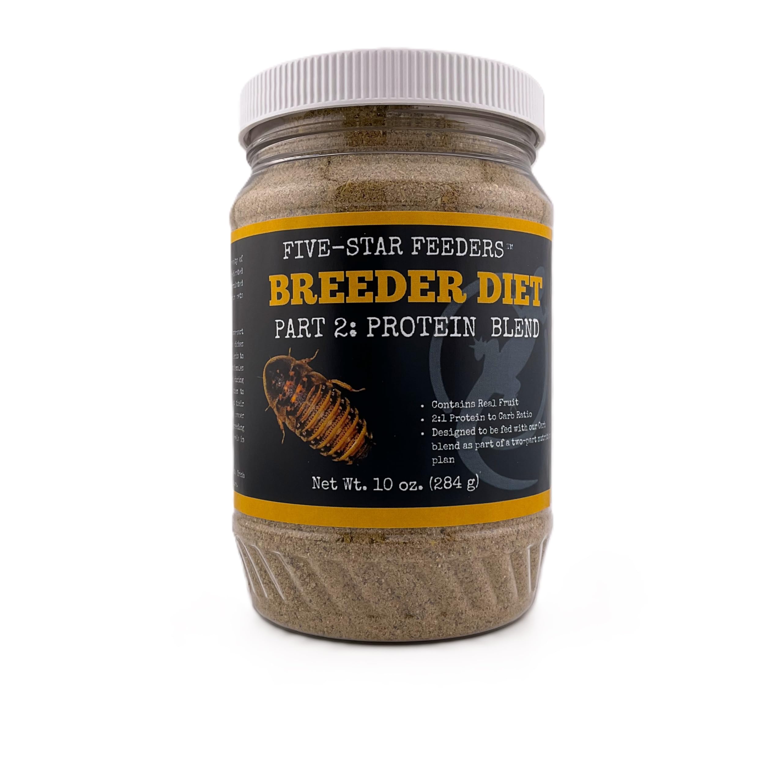 Five-Star Feeders Roach Chow – ingrédients riches favorisant la croissance des cafards