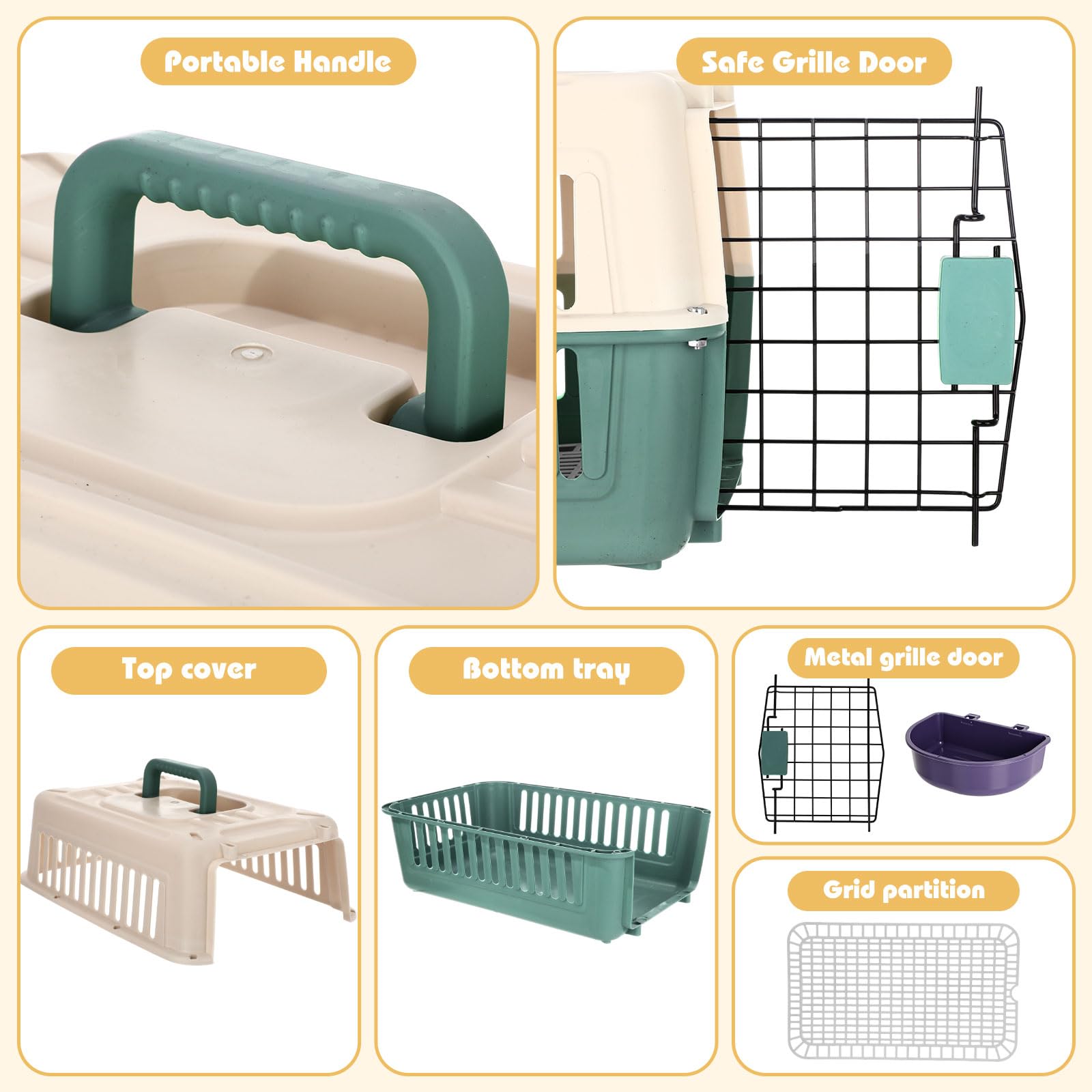 Fiwochic bol détachable pour nourriture et eau lors des sorties.