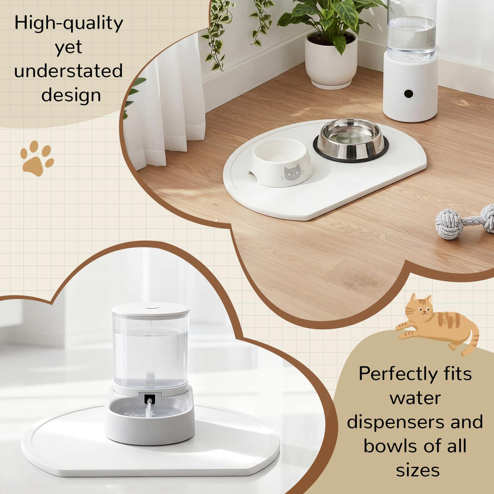Fiwochic Tapis pierre design semi-cercle s’adapte aux coins.