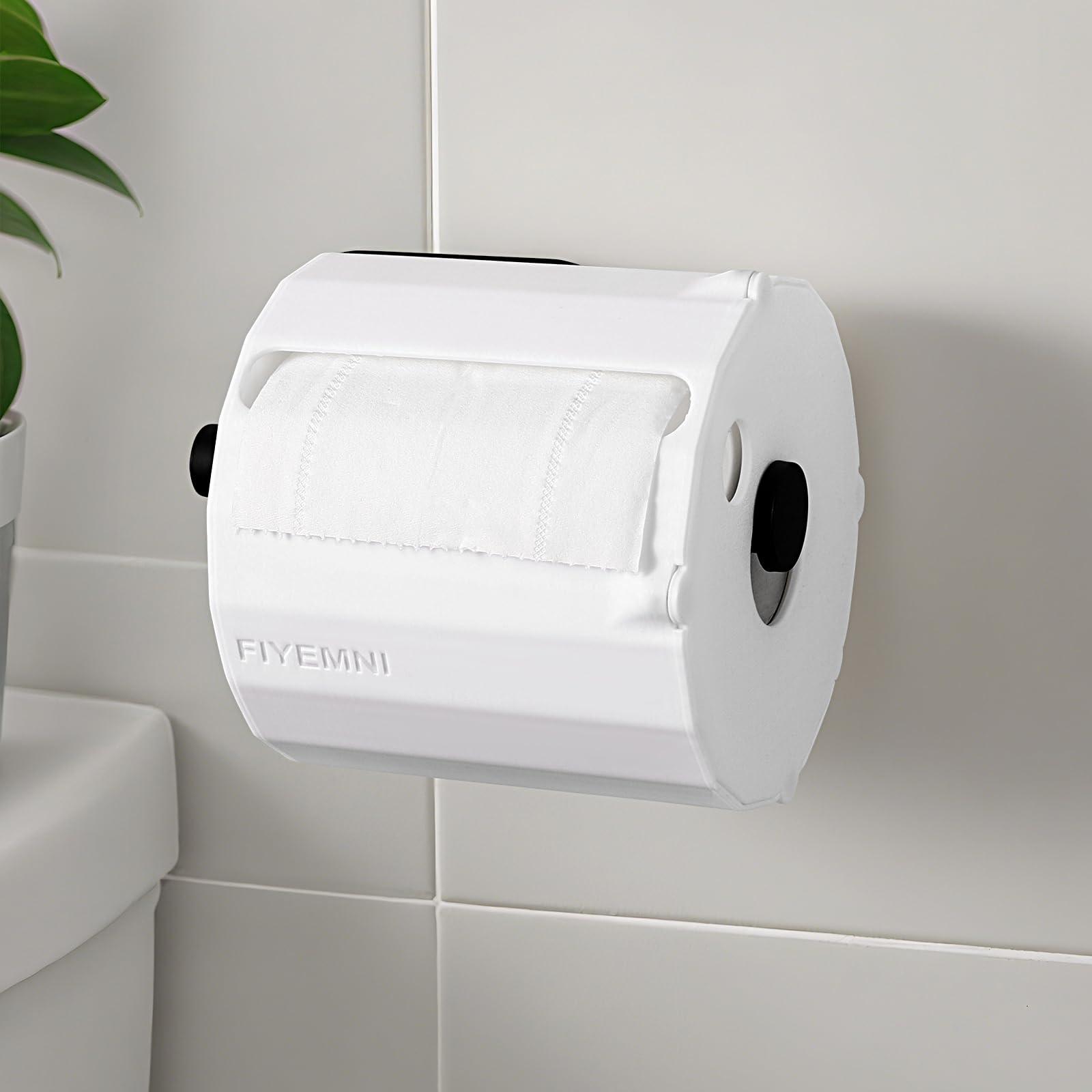FIYEMNI protecteur-papier-toilette-blanc: protection 360° contre les tirages