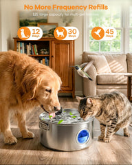 FIYOVA fontaine sans fil, placement flexible pour votre animal.