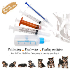 Ensemble Nourrissage FJNATINH avec tétines 1–10 ml, adaptable à chaque étape.