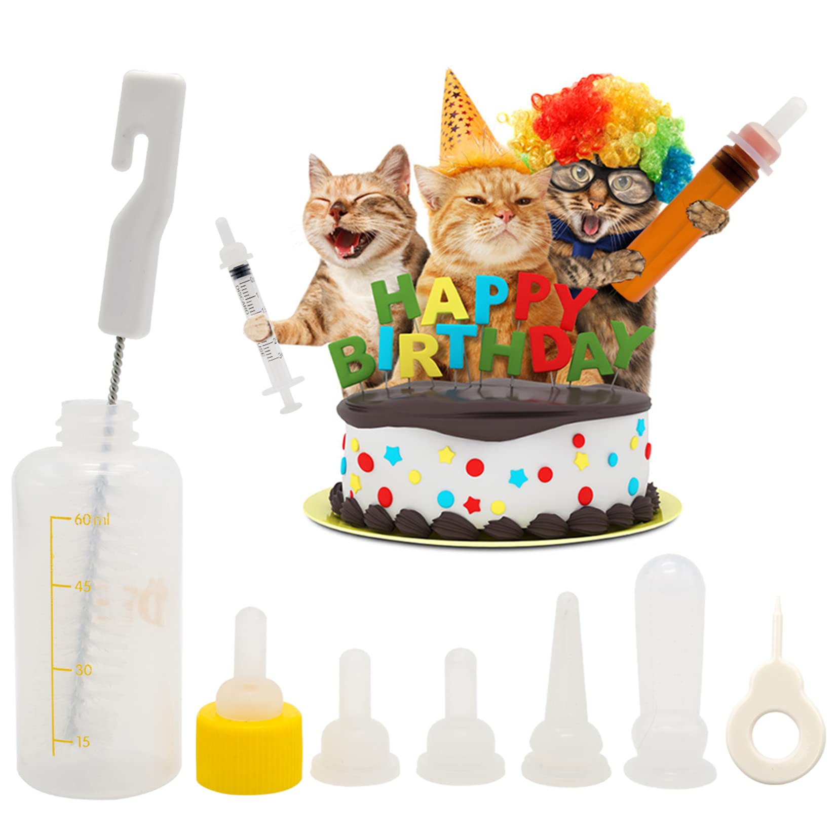 Kit de soins FJNATINH pour nouveaux-nés animaux, facile à utiliser.