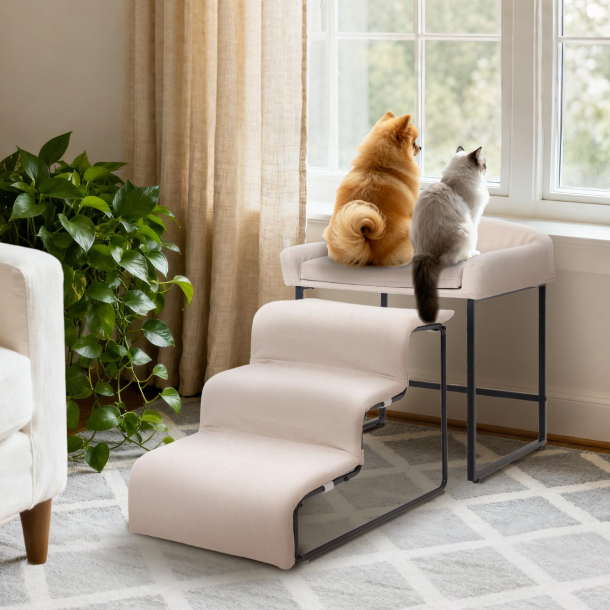FKSLIFE perchoir de fenetre pour chien – ensemble elegant et securisant pour le repos