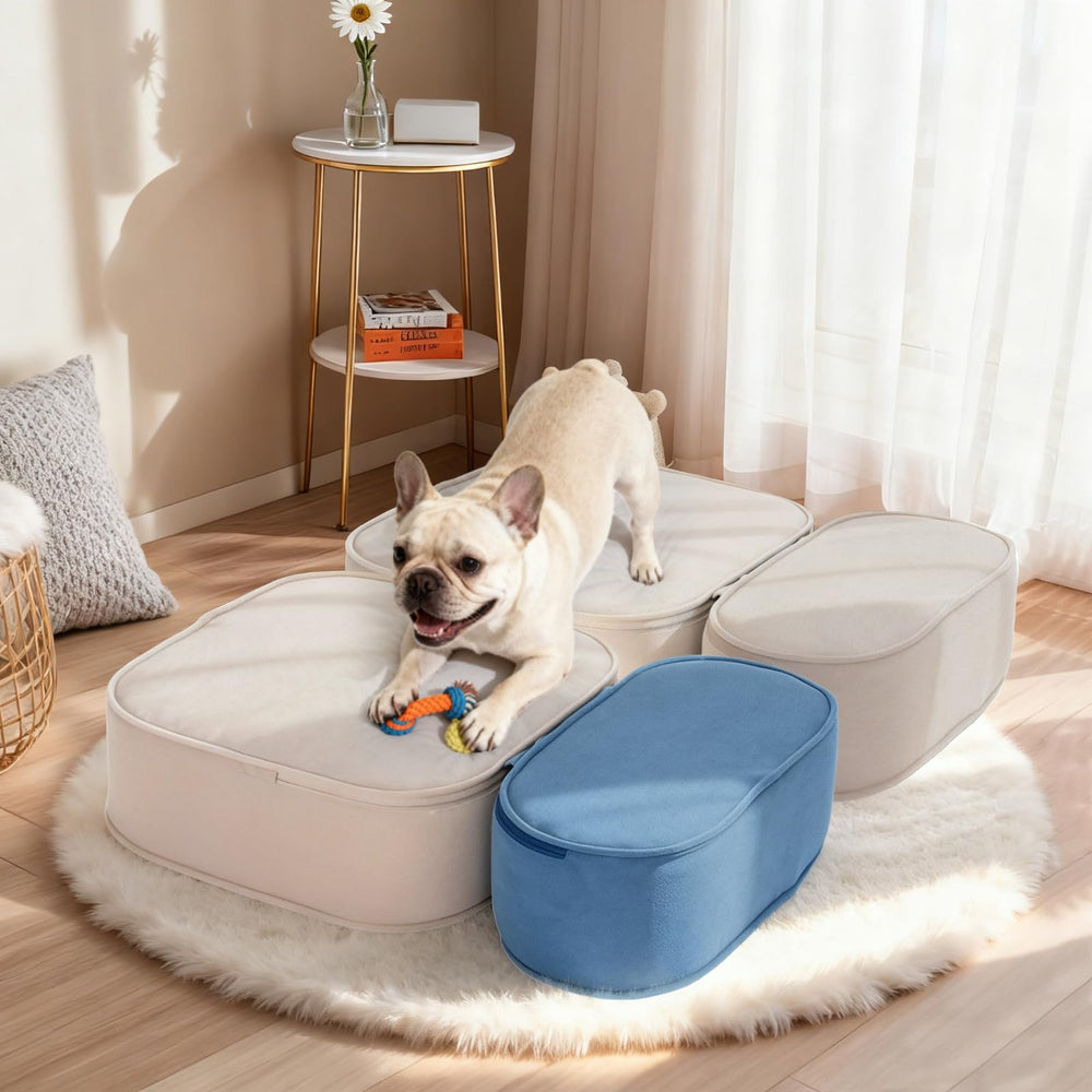 FKSLIFE Escaliers chien petit; design 2-en-1 pour usage flexible et compact.