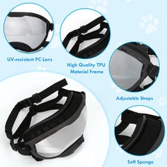 Flantor lunettes chien vents respirants, gardent le chien au frais pendant l’activité.