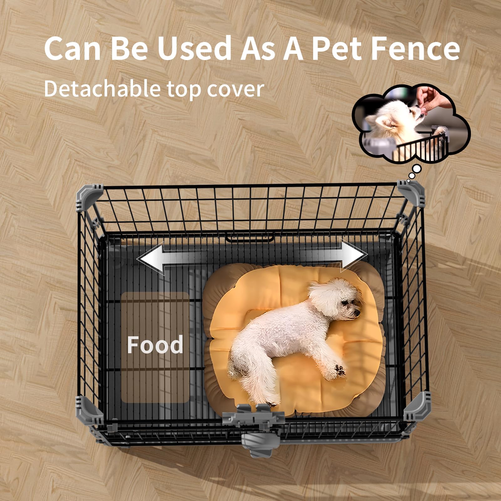 FLARUZIY cage petit chien interieur, ideale pour la vie quotidienne