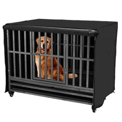 Flashine couverture cage chien 48 pouces, confort privé renforcé.