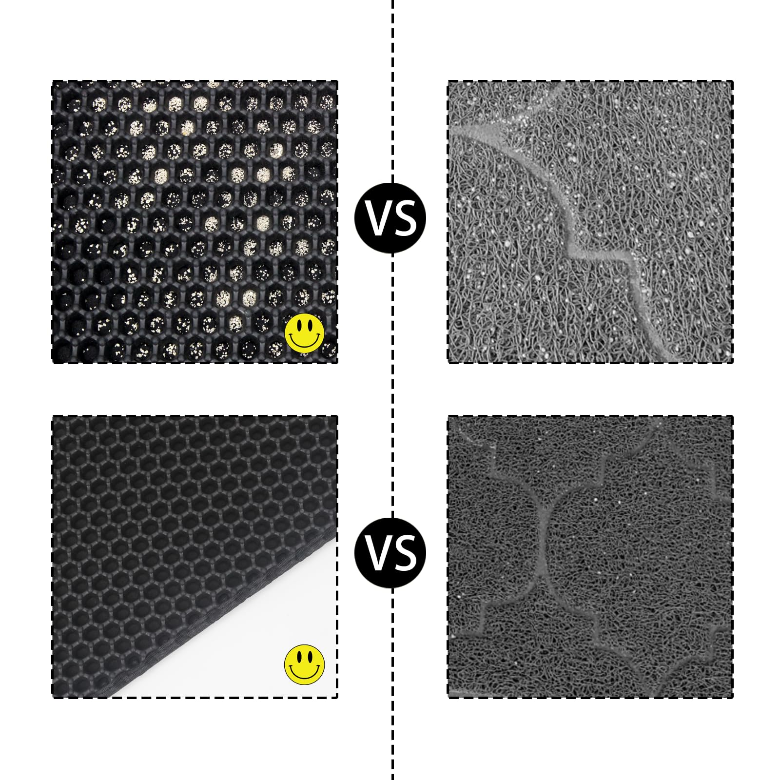 Flasidu tapis litière gris 30x22 po – dimensions pratiques pour votre espace.
