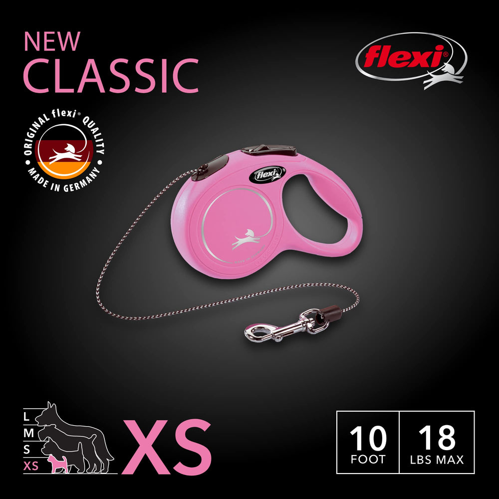 FLEXI Classic XS, poignée trois doigts, prise confortable pour petites races.