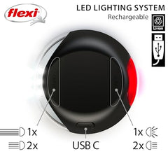 FLEXI LED lumière arrière rouge pour signalisation et sécurité nocturne.