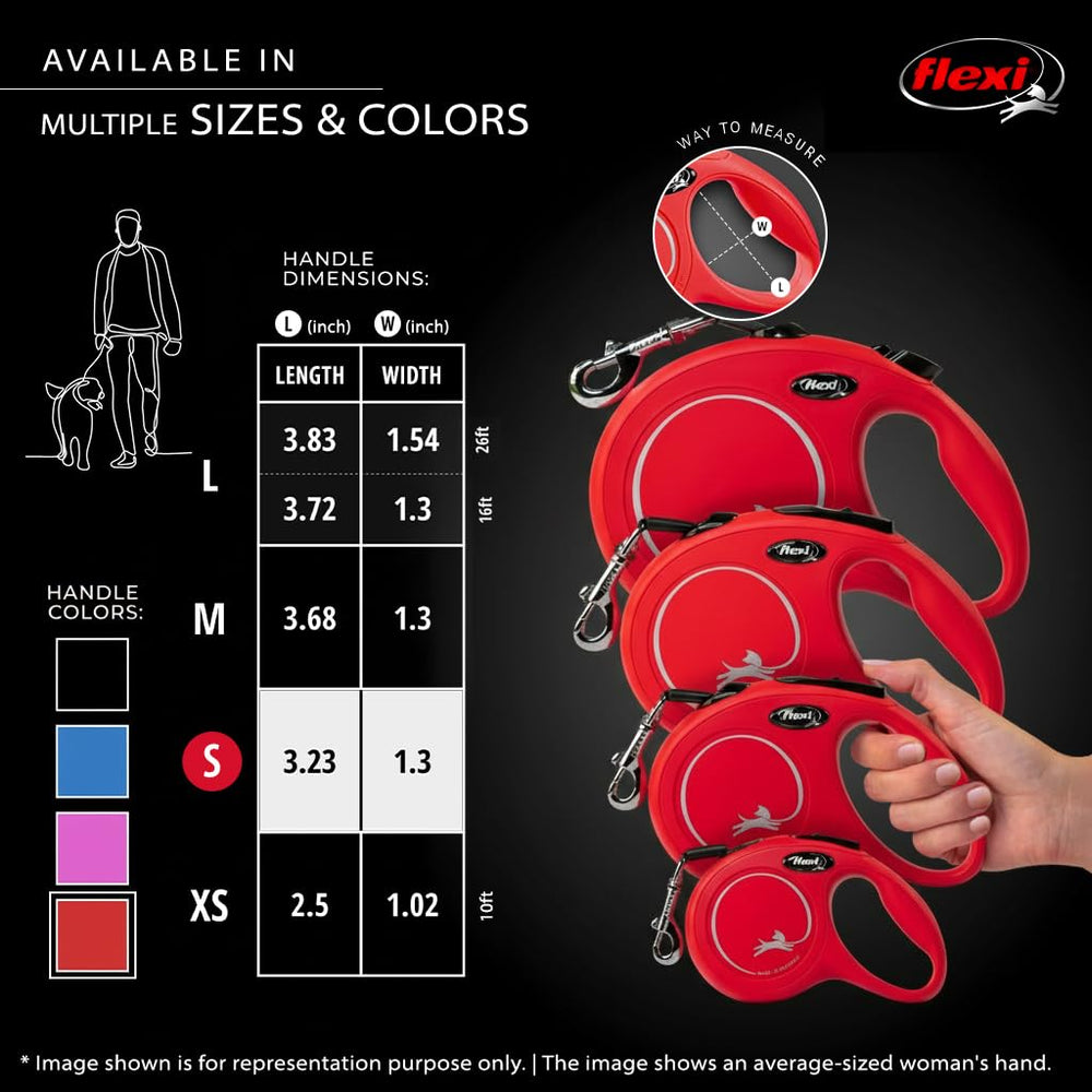 Design rouge FLEXI compact et facile à ranger lors des sorties