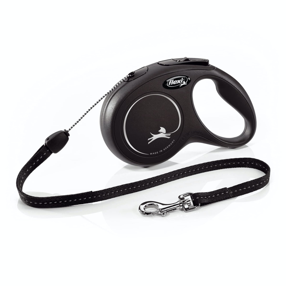 FLEXI New Classic avec cordon rétractable pour petit chien, promenades sécurisées.