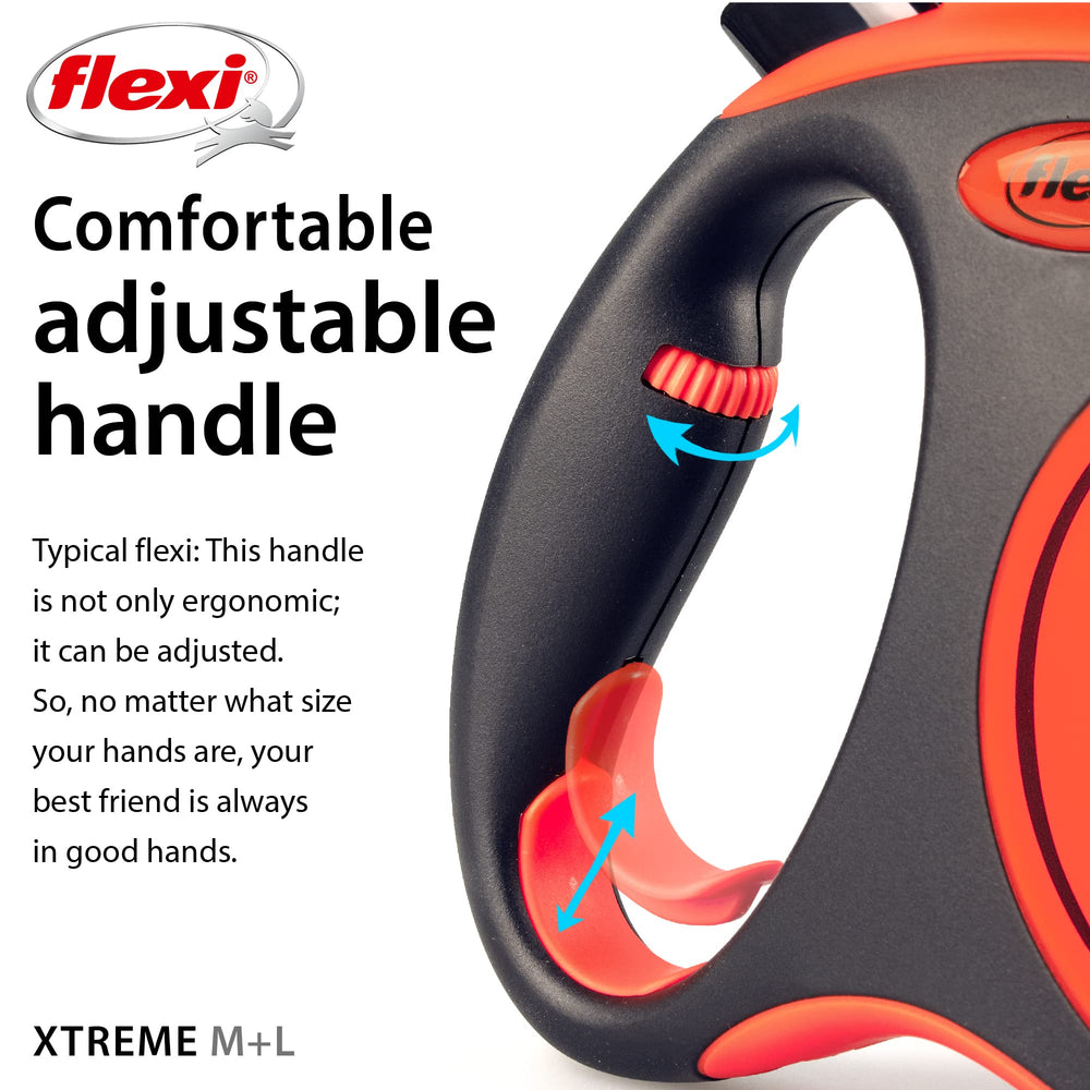 Variantes tailles et couleurs FLEXI Xtreme adaptées à chaque chien.