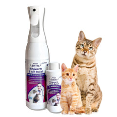 FlexTran Feline Ring Care pulvérisation sur peau pour apaiser irritations et démangeaisons.