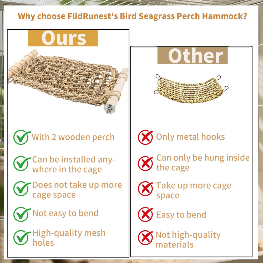 FlidRunest hamac-seagrass oiseau naturel pour repos et observation
