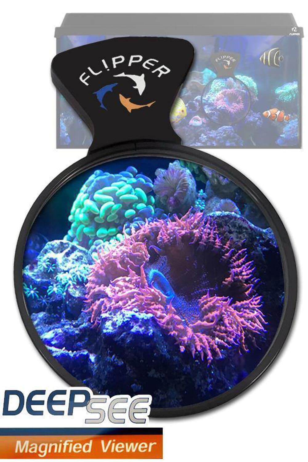 Flipper DeepSee: aimant puissant assurant fixation fiable sur verre ou acrylique jusqu’à 5/8 pouce