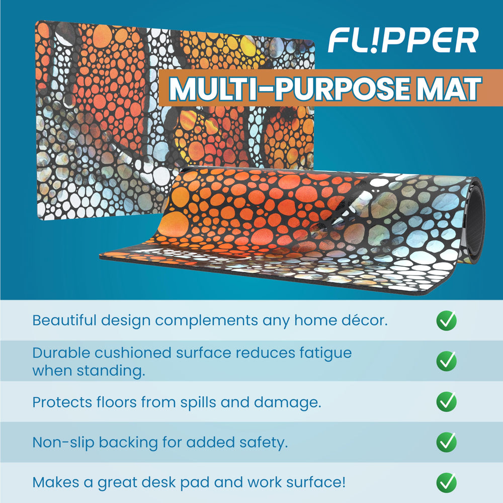 Tapis Flipper facile a nettoyer, parfait pour le nettoyage de l’aquarium et les surfaces.