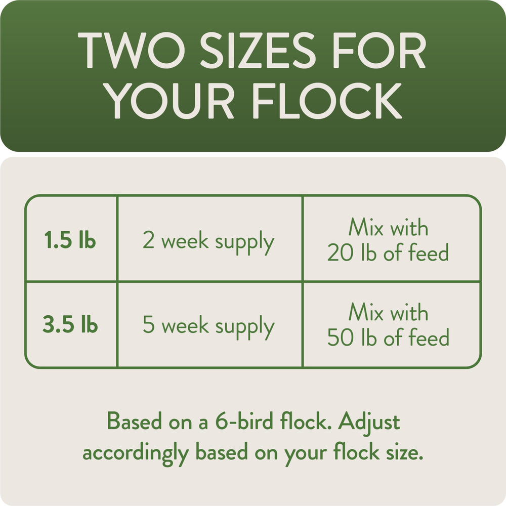FLOCKLEADER Defend: pellet exclusif avec threonine et zinc pour soutien immunitaire.