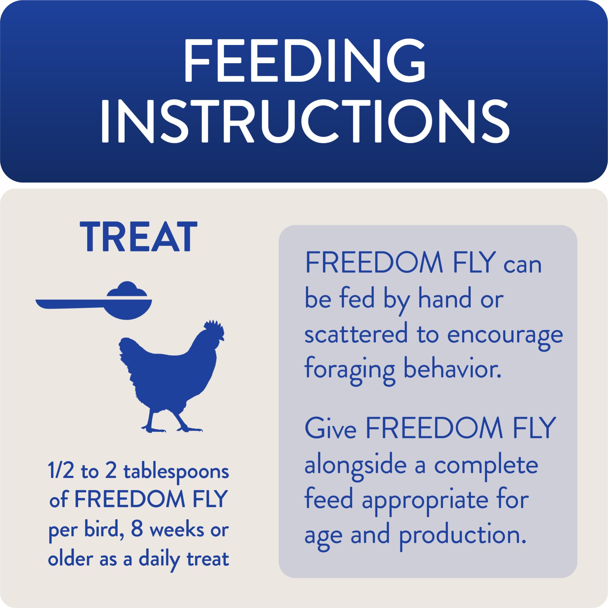 FLOCKLEADER Freedom Fly améliore la qualité des œufs par alimentation variée