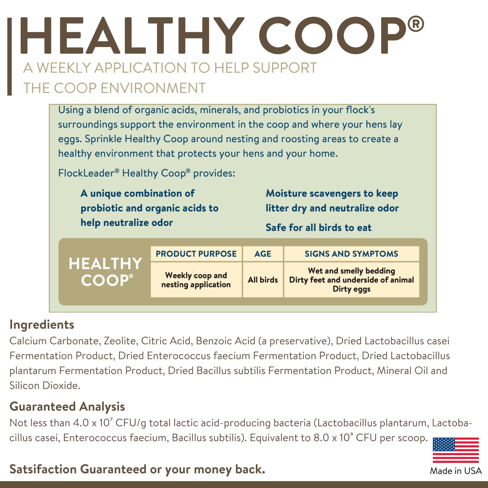 Granules Healthy Coop : absorbants d'humidité pour une litière sèche