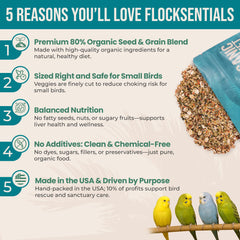 Flocksentials Bol-graines-perruche: repas pratique et varié.