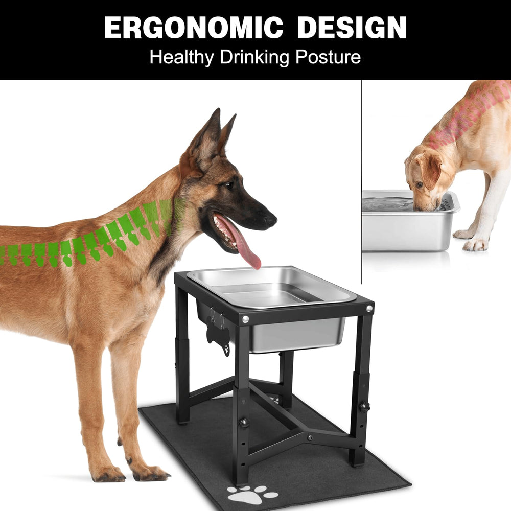 Support hauteurs réglables Flodomix avec 4 niveaux adaptée à chaque chien