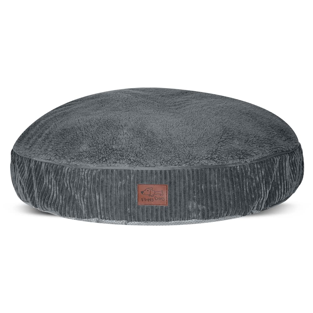 Housse supérieure Sherpa coton gris offre douceur et confort.