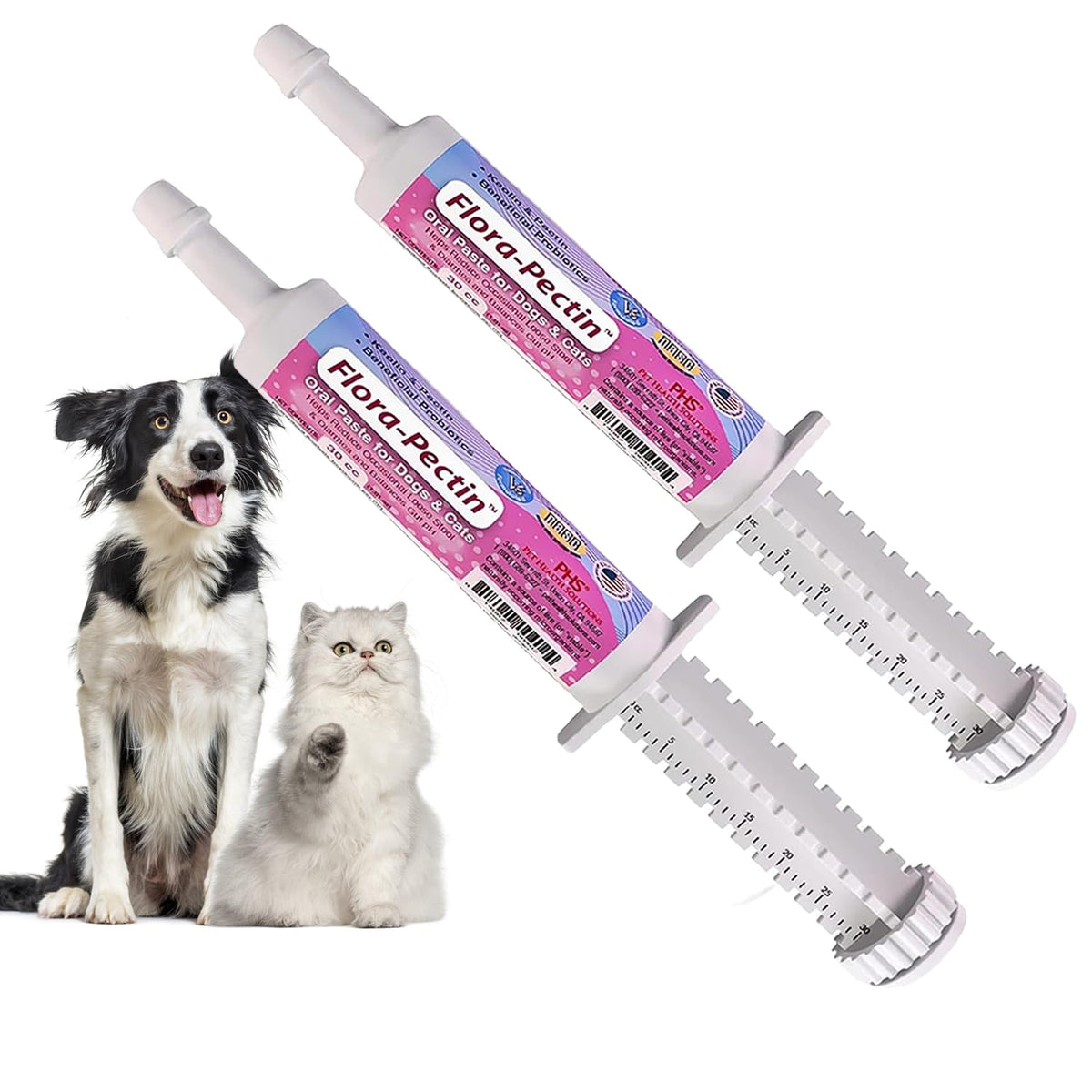 FLORA-PECTIN boîte-pâte-orale prête à l’emploi pour confort digestif des chiens et chats.