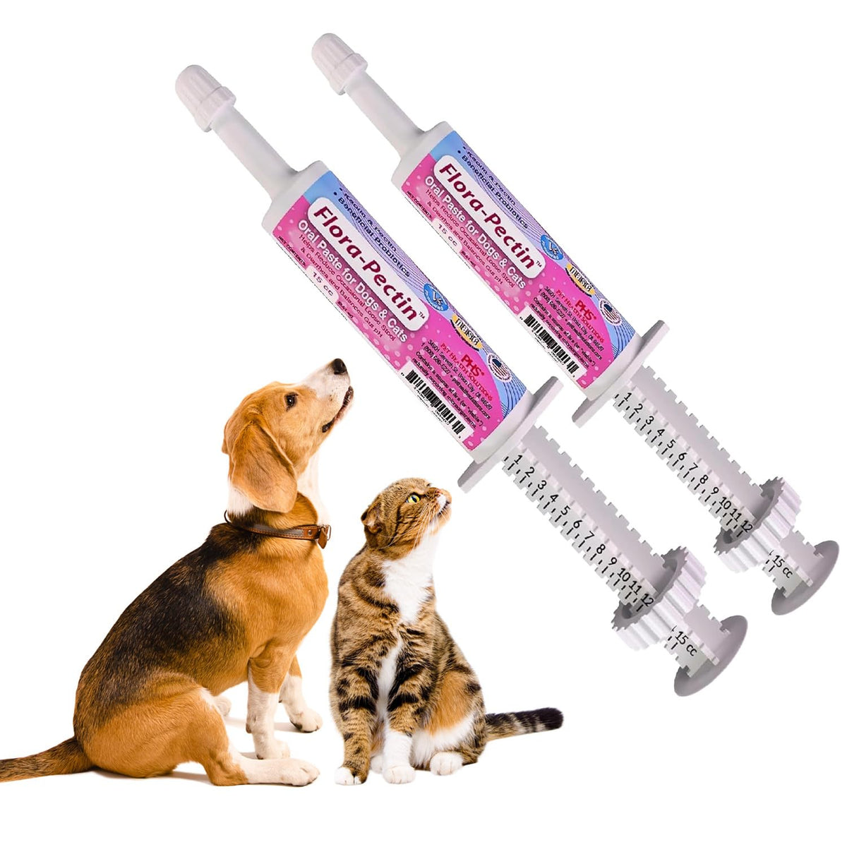 FLORA-PECTIN Pâte orale – tube pour chien et chat, soutien digestif potentiel.