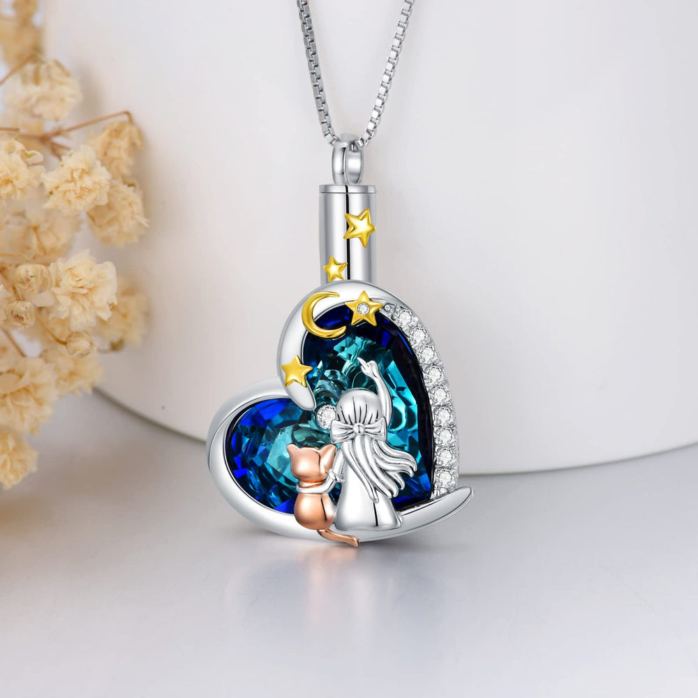 Flpruy boîte cadeau pendentif argent, bel emballage pour offrir.