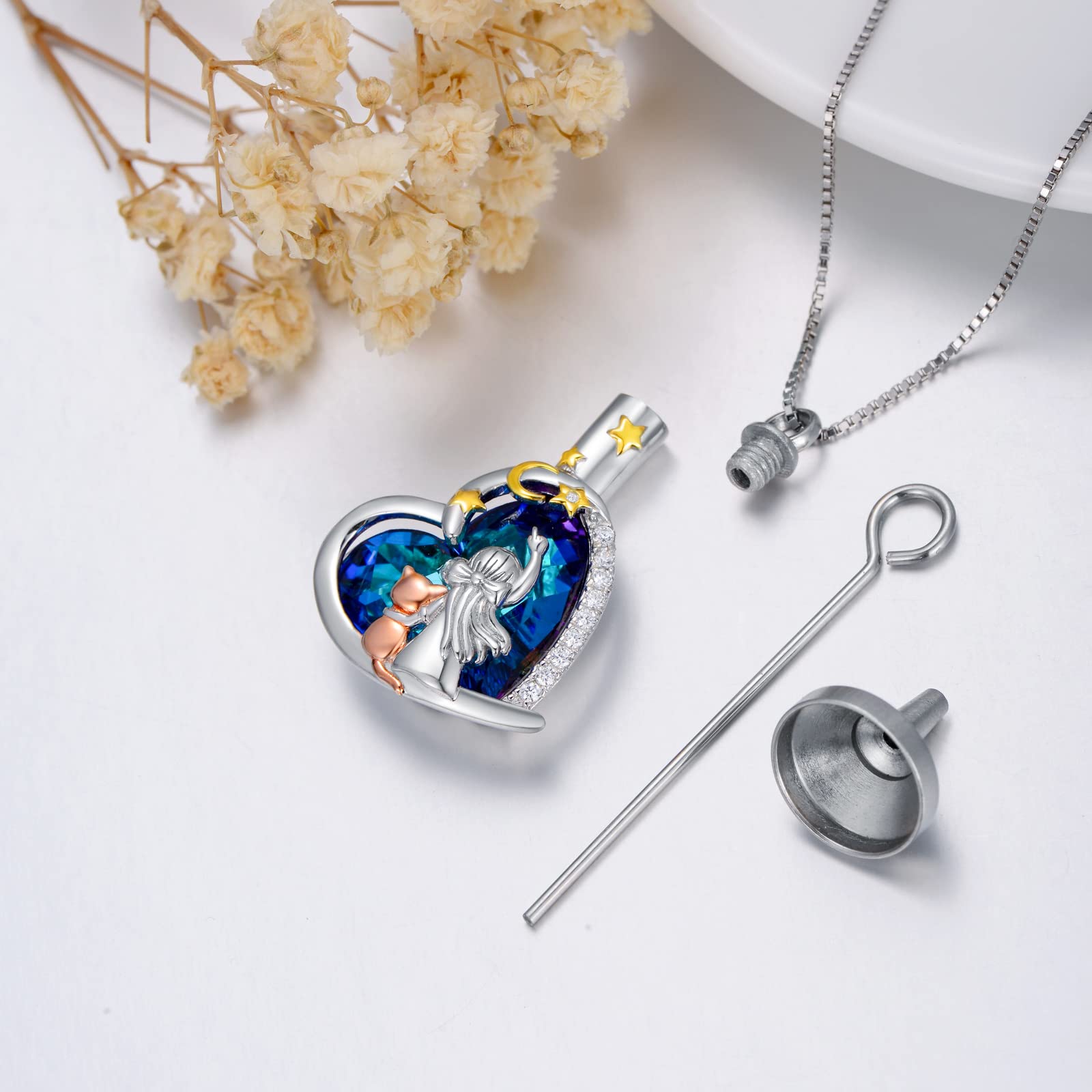 Flpruy motif chat chien pendentif, design mémoriel pour animal de compagnie.