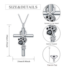 Flpruy pendentif urne patte chat: garder le souvenir de votre chat.