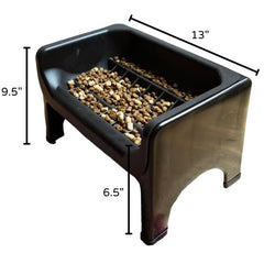 Insert silicone ralentisseur inclus pour le Fluff Trough XL et un repas plus lent.